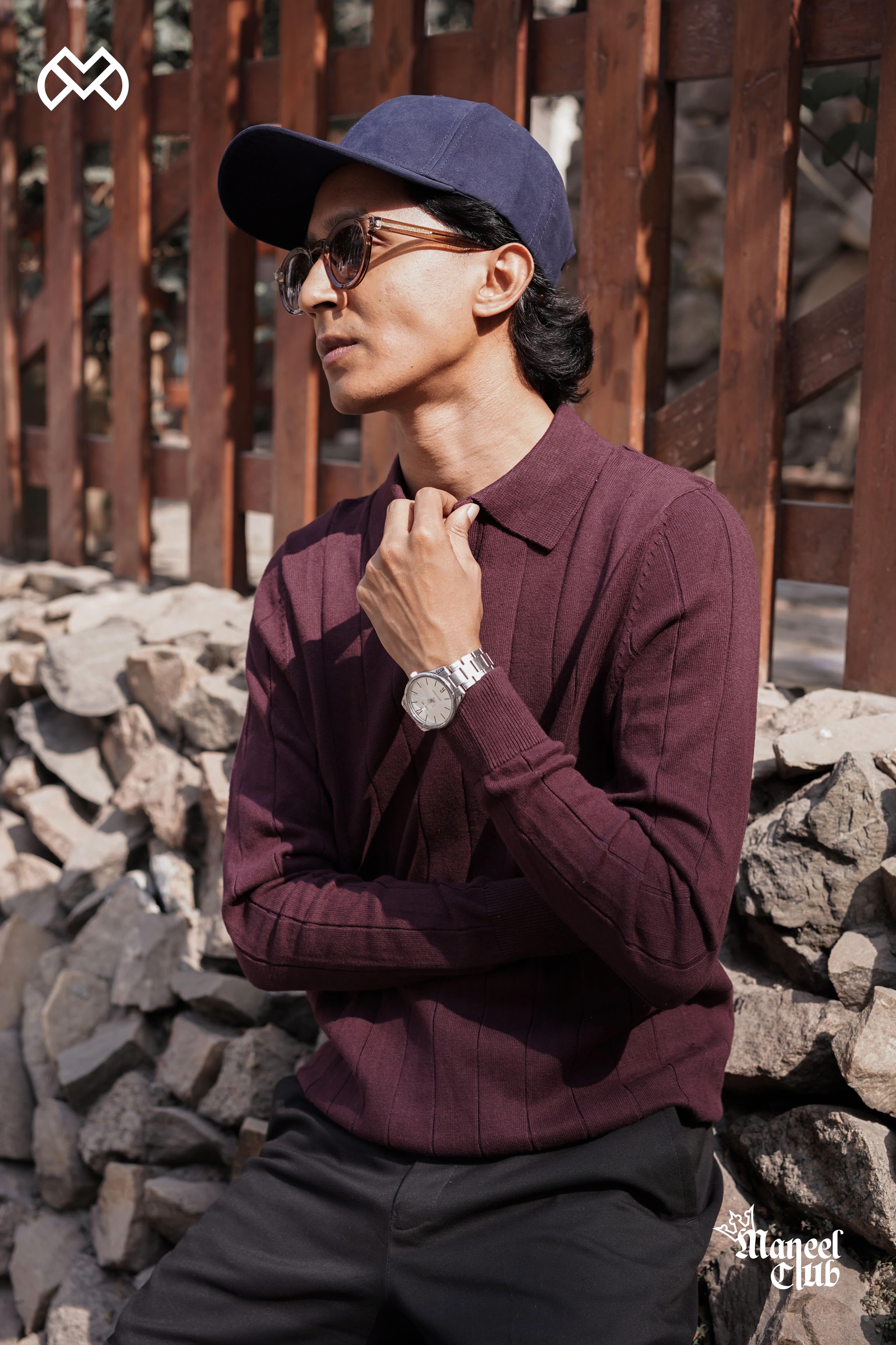 Knitted Old Money Sweater Polo - Thumbnail 2