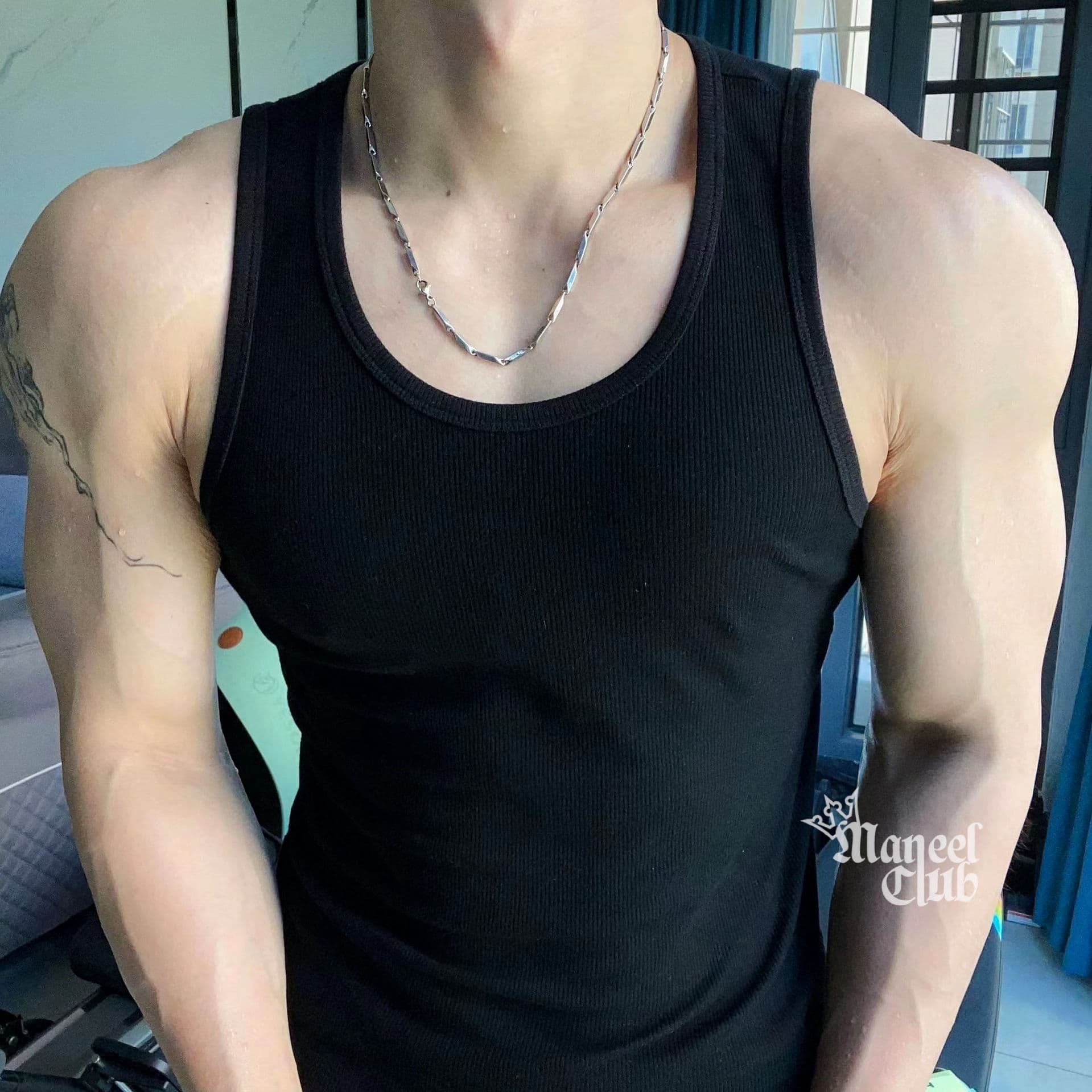 Men's Ribbed Tank Top - Thumbnail 5