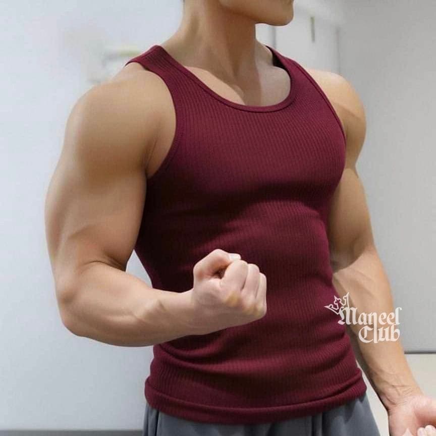 Men's Ribbed Tank Top - Thumbnail 4