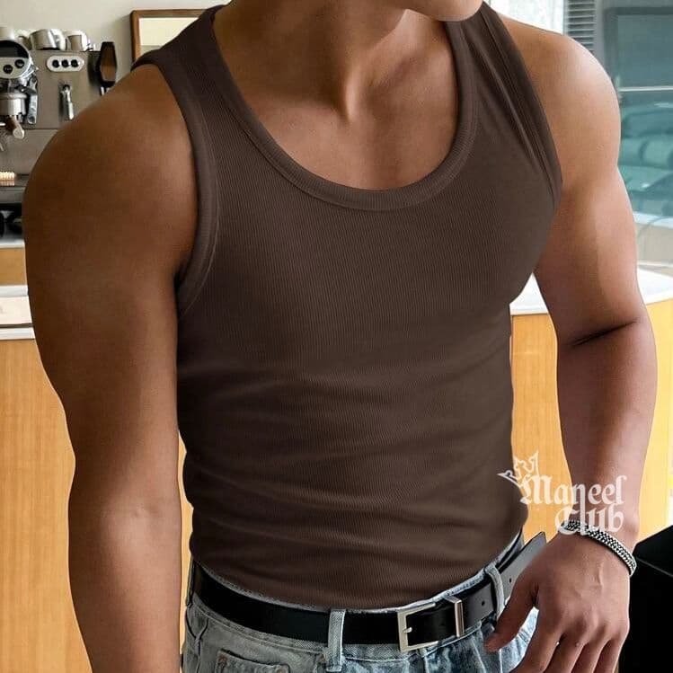 Men's Ribbed Tank Top - Thumbnail 7