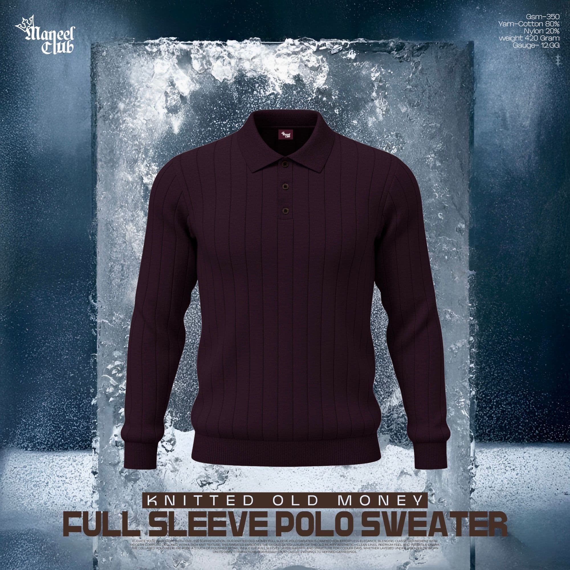Knitted Old Money Sweater Polo - Thumbnail 7