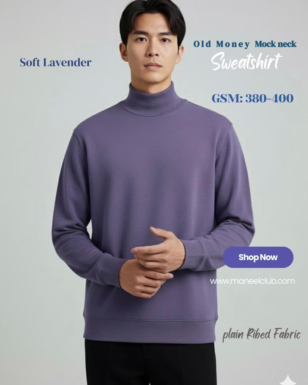 Mockneck Old money Sweatshirt  - Thumbnail 9