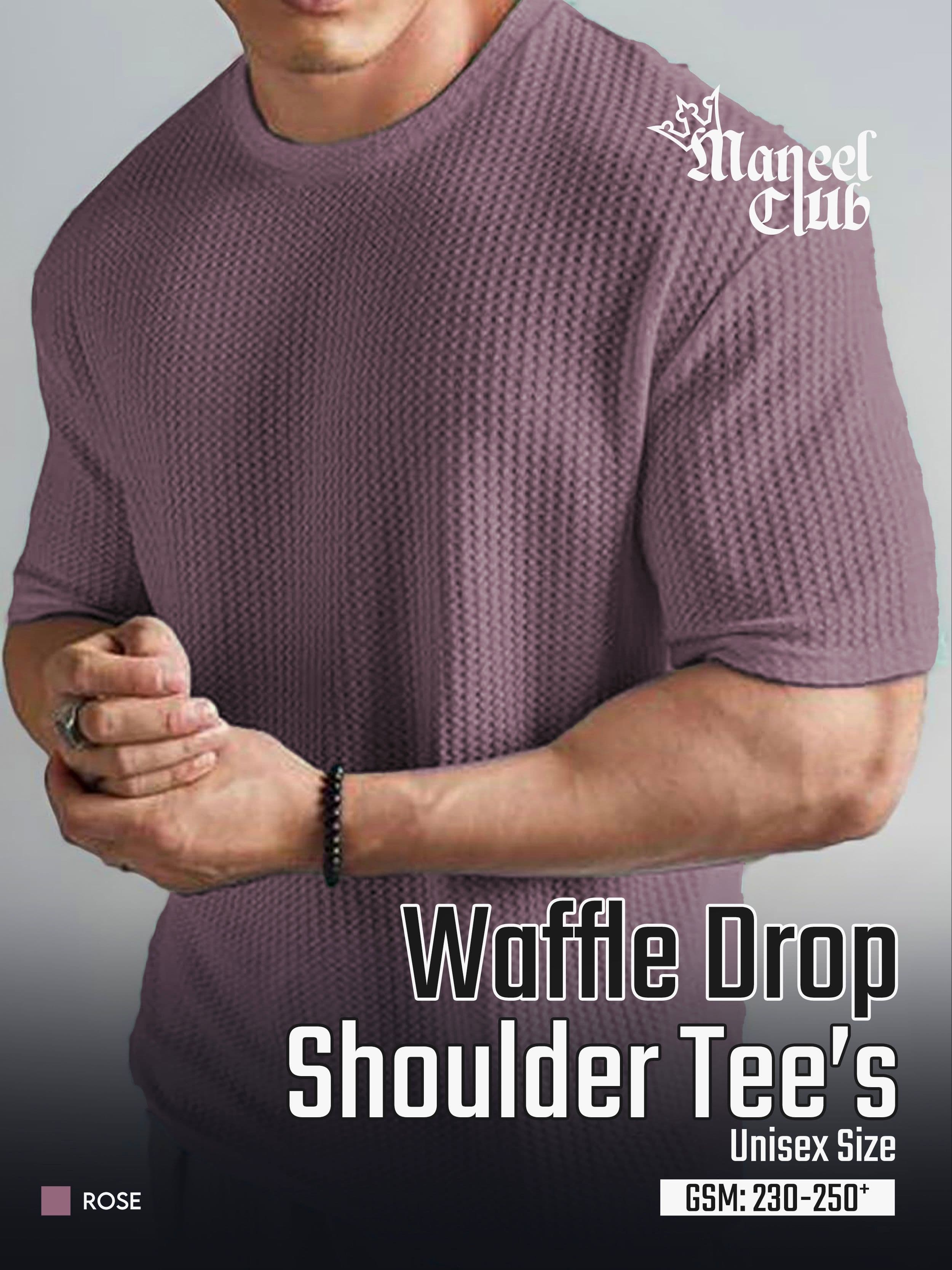 Waffle Drop Shoulder - Thumbnail 2