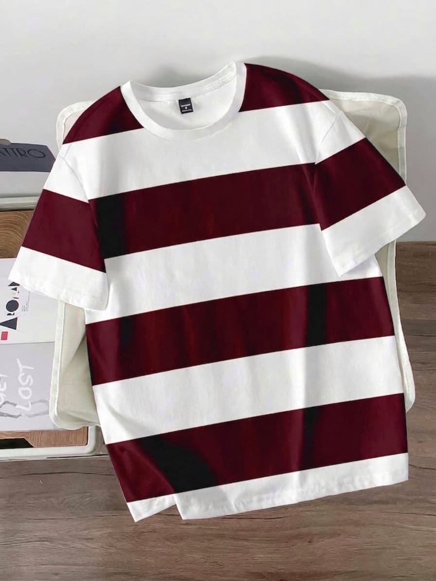 Interlock Stripes Drop Shoulder - Thumbnail 8