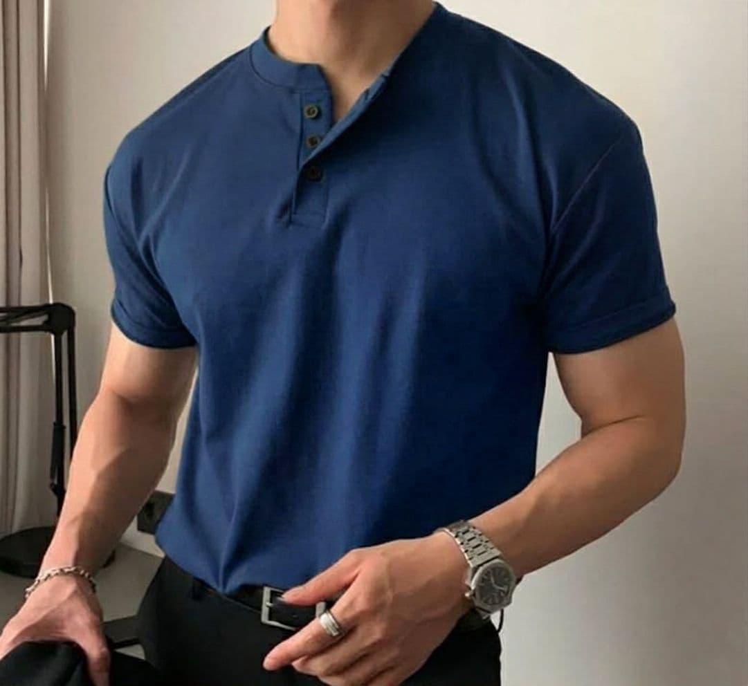 Henley T Shirt (Chinese collar)